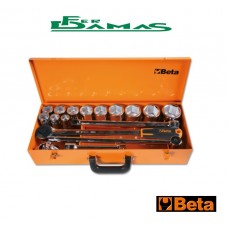 ASSORTIMENTO BETA DI 12 CHIAVI A BUSSOLA ESAGONALI 3/4", E 5 ACCESSORI ART. 928A/C12
